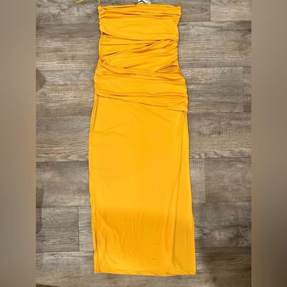 ZARA BLOGGER FAVE!!! Strapless Fitted Long Dress NWT LAST ONE!!! - Picture 15 of 16